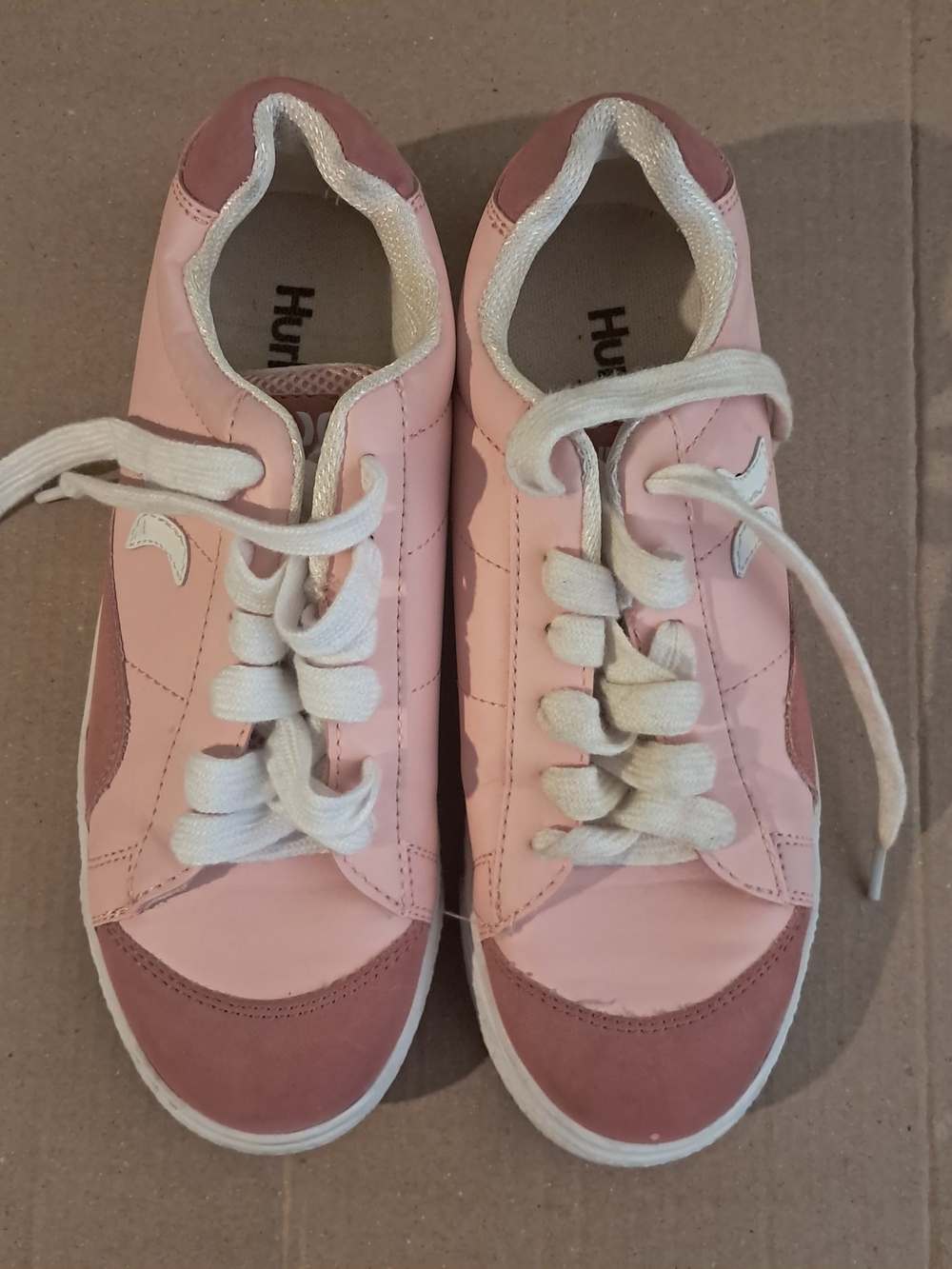 Hurley Pink Two-Tone Lace-Up Girls Sneakers